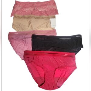 Le Mystere Women's Second Skin Briefs (5) Size Large Nwot